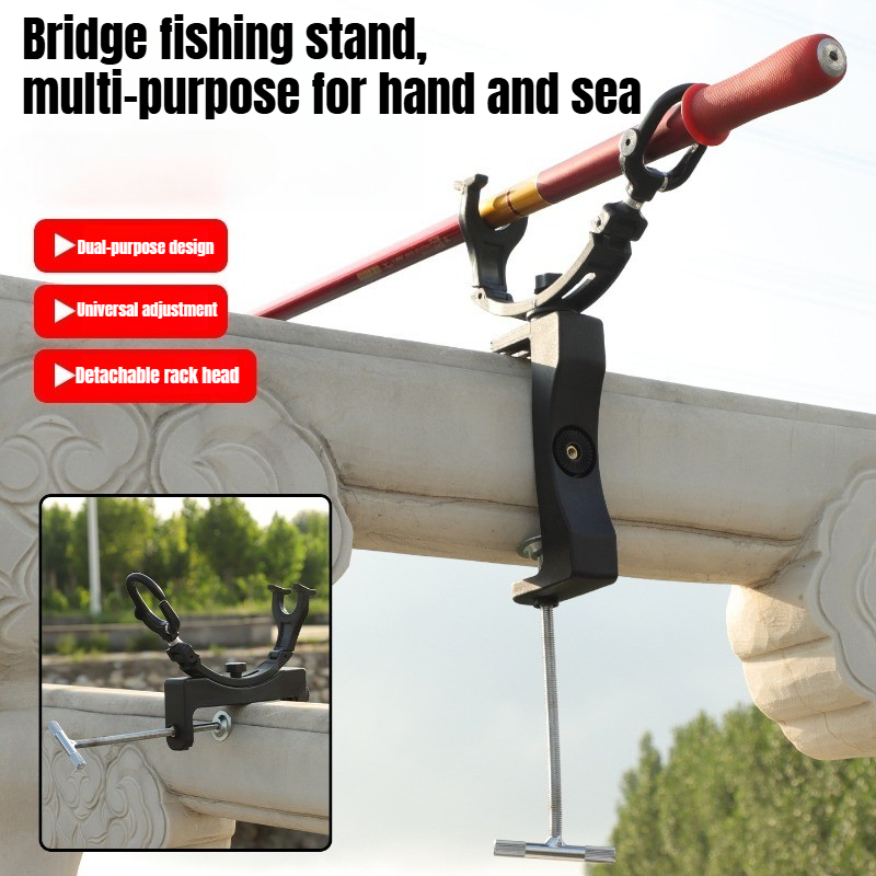 Fishing Boat Oar - 360 ° Draaibaar, verstelbaar, robuust hengelrek,